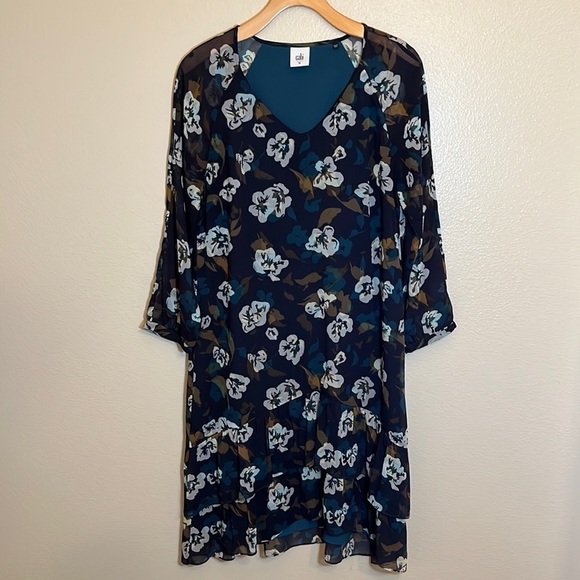 Cabi Floral Piroutte Dress - Picture 1 of 16